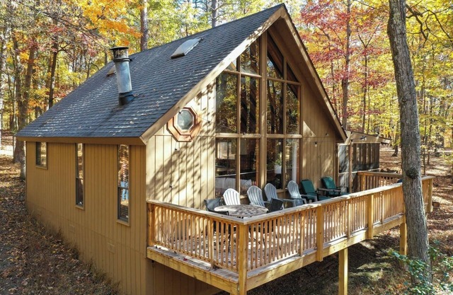 Dog-Friendly A-Frame w/Trails, Firepit, Sports Center