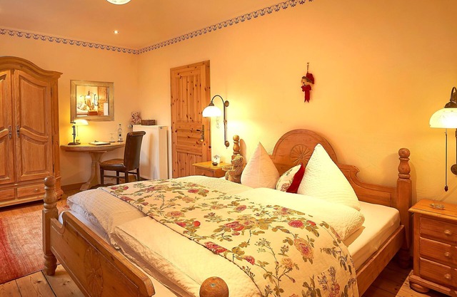 Double room forest and meadow view