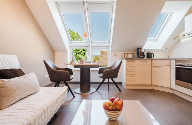 Dreamlike sleeping suite "Cappuccino" in the wine region between Frankfurt and Heidelberg