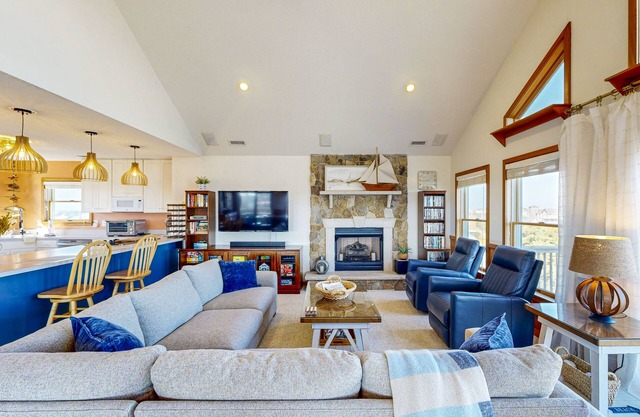 Dreamy beach home with ocean and sound views, beach access, private hot tub