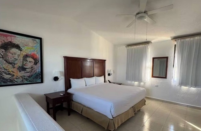Duplex-Style Ocean View Studio with Balcony at Family Friendly Cancun Resort