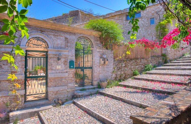 Durrells iconic srteet, stunning home with garden next to New Fortress Corfu