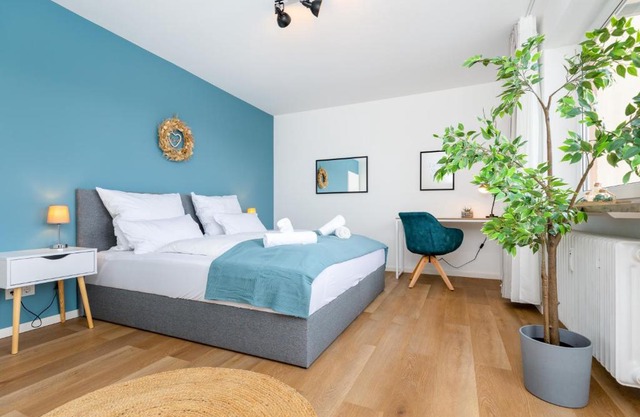 E&K living - design apartment - SKY-TV - kitchen - free parking