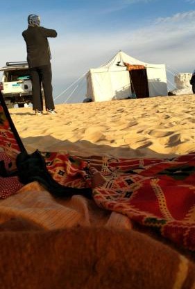 Egypt white and black desert with Camping
