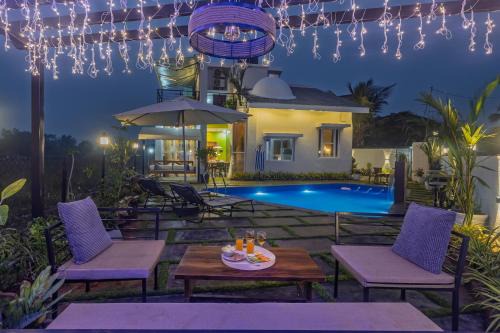 ELIVAAS Moonlit retreat 3 BHK with Garden & Pool
