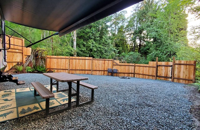 Escape to this private camp in the woods of Galbraith Mountain