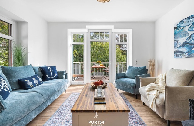 Exklusive Wohnung Seehecht mit Balkon, Strandkorb und Wlan