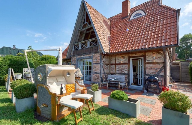 Fachwerkhäuser Seedorf - Villa "Johanna Maria" mit Kamin, Sauna, Terrasse, Wasserblick