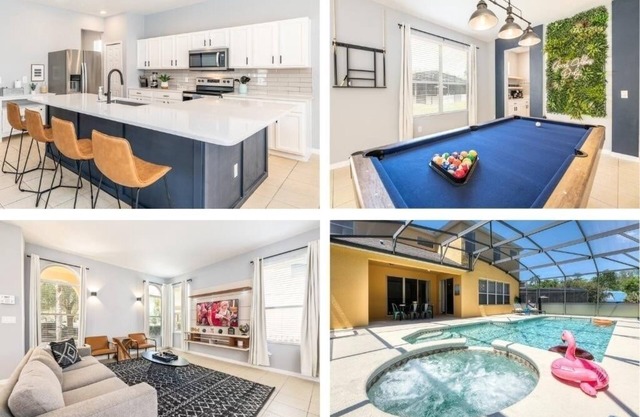 Family 6BR Resort Villa | Pool & Spa near Disney