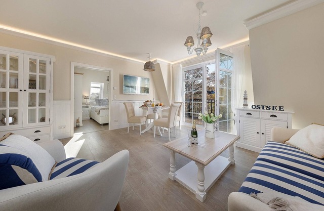 Fantastic 3-room apartment right by the sea for 4 people plus baby possible.