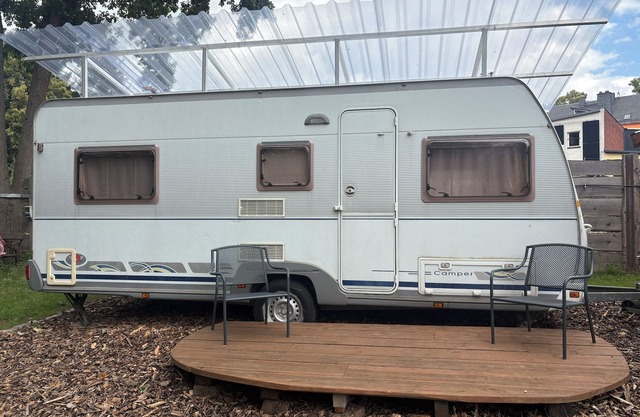 Feriengarten-im-Erzgebirge caravan in Lugau with playground family vacation ERZ