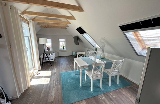 Ferienwohnung "huus An`t Koornfeld" Dachgeschoss mit Loggia