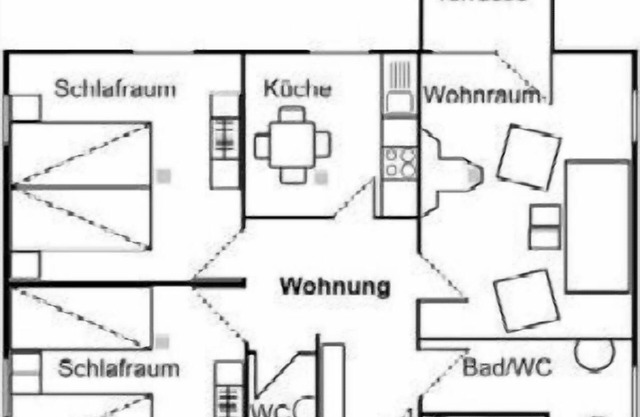 Ferienwohnungen Landhaus am Esch, Ferienwohnung im Obergeschoss