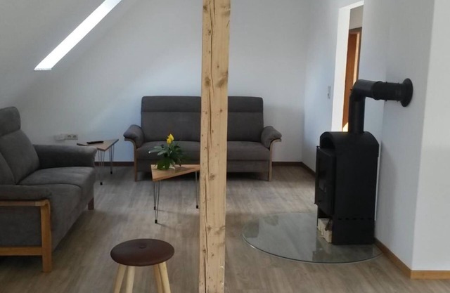 Fewo1, Obergeschoss, Dusche, WC, 2 Schlafräume - Ferienwohnungen Jedebrock