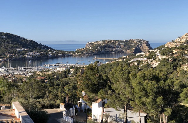 Finca with magical romantic harbor and sea views and pool in Puerto Andratx