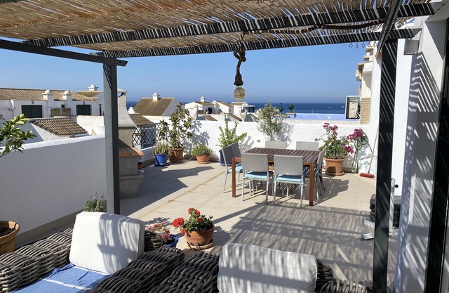 First line on the beach with large private terrace