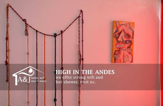 Full apartment with modern and Andean decorations