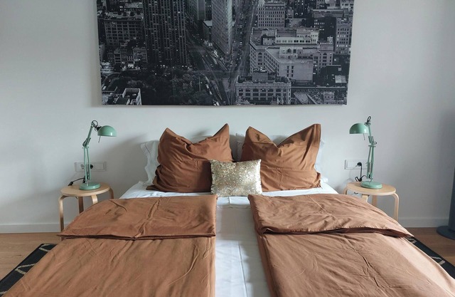 Garden apartment with view of garden apple trees. Pet and family friendly