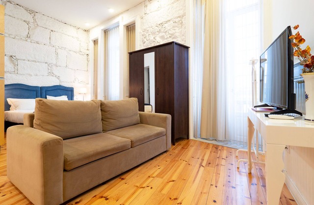 garden view, balcony, apartment in the heart of Viseu with wifi