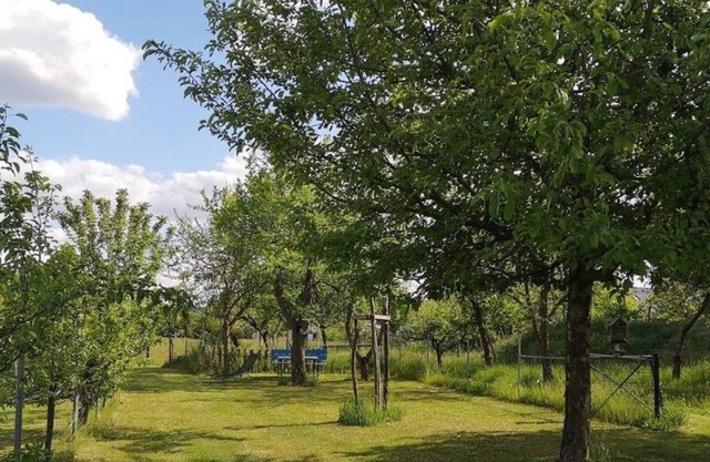 Gemütliche Ferienwohnung im Vogelhaus mit Dachterasse, Großem Garten und Sauna