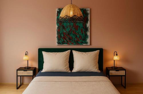 Geschmackvolle Design Wohnung - 15 min Airport & Parkplatz