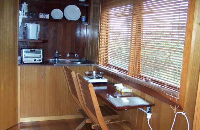 Glamping for two with an ocean view.