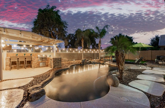 Glorious Hot Pool! Goodyear Stadium! Gameroom