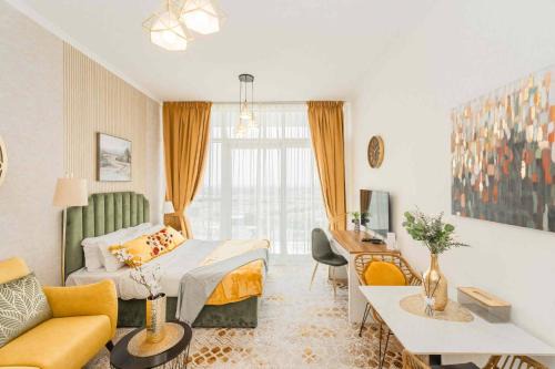 Golf View Studio in Damac Hills - Luxury Living, Exclusive Amenities, by Think Realty