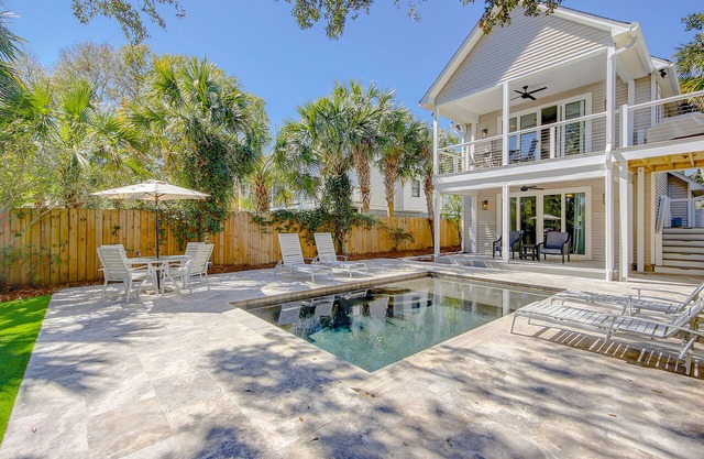 Gorgeous home with private pool, deck, enclosed patio, central AC, & balcony