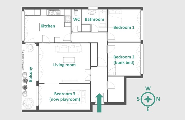 Grand Appartement - Confortable Pour 7 Personnes