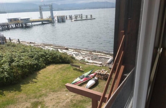 Great family room with a view of downtown Sointula! Full kitchen available.