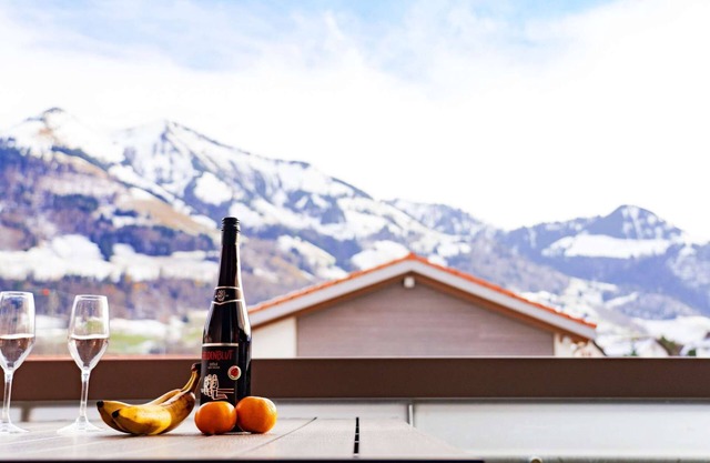 Gruyère Alps 3 Bedroom Apartment BBQ Parking