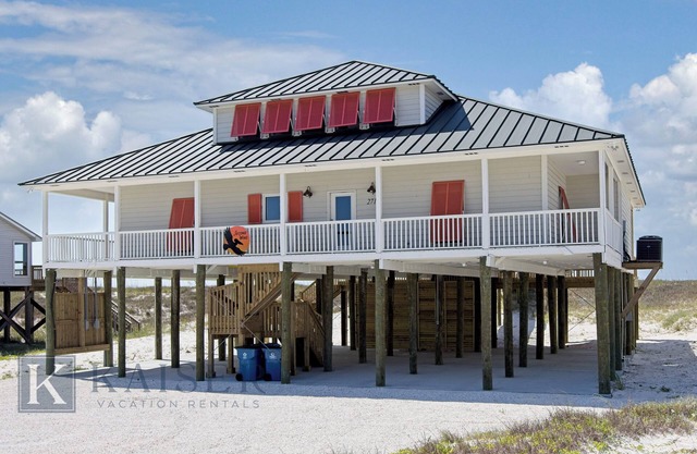 Gulf front beach home, new to rental market. Second Wind by Kaiser Vacation Rentals.