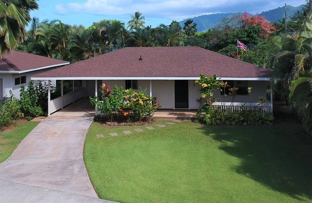 Hawaiian plantation-style home, perfect for families.