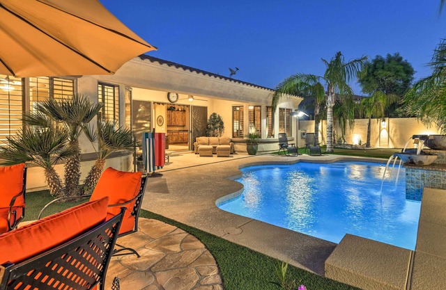 Heated Pool + Putting Green: Luxe Gilbert Home