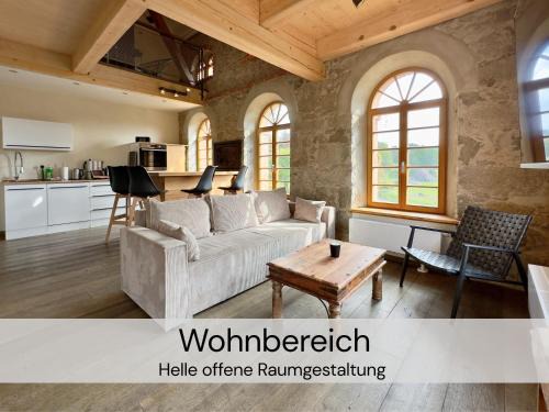 HexenburgbeiDresden 3 Zimmer Architektengaleriewohnung mit eigener Sauna, 2 Kaminen - Nähe Sächsische Schweiz Dresden