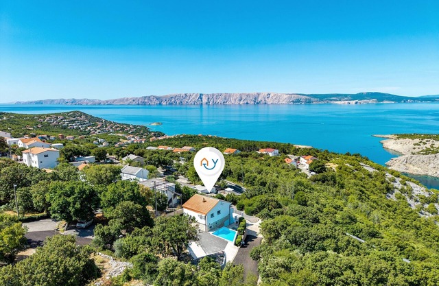 Hidden Pool House With Sea View, Klenovica, Croatia