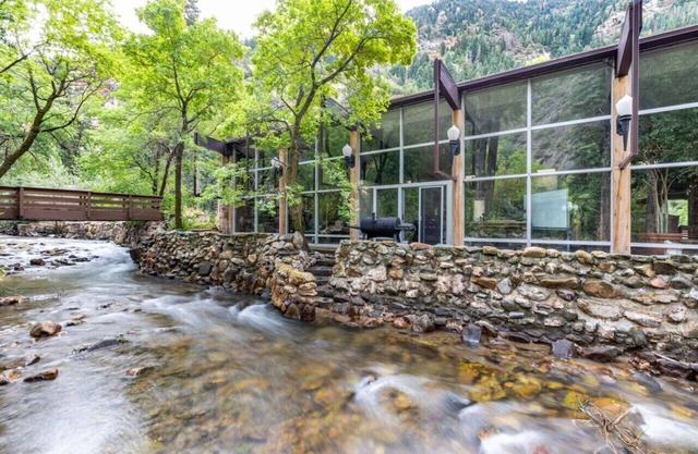 Historic Lodge located on Big Cottonwood River.