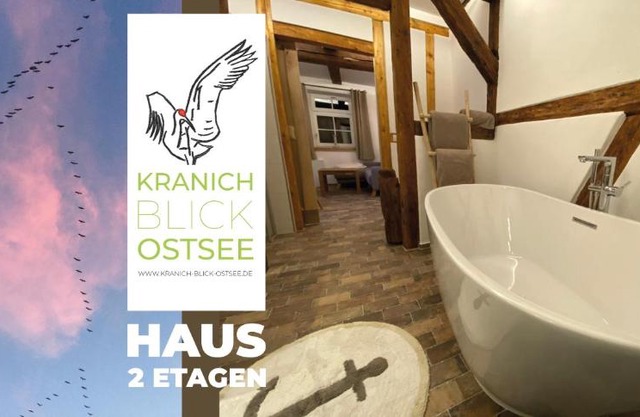 Historisches Bauernhaus für 8 Personen mit Luxus und Natur auf 2 Etagen ideal für Familien und Hunde 2500m2 eingezäunt an der Ostsee