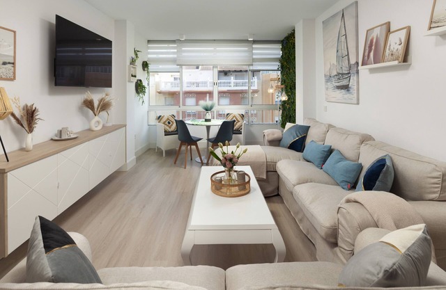 Holiday Apartment "Mediterráneo" with Sea View, Private Terrace & A/C