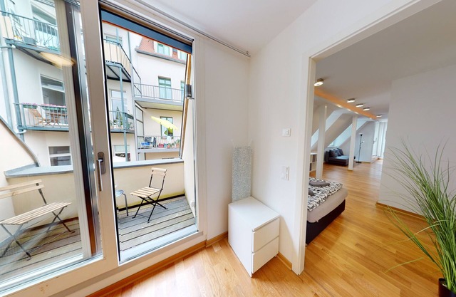 Holiday Apartment "Im Tollen Hinterhaus" with 2 Balconies & Wi-Fi