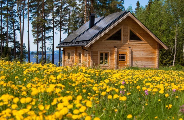 Holiday home in Krokom and lake view