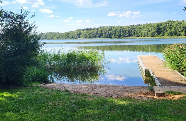 Holidays at Godendorfer See 300m, rowing boat, dog on request, fireplace, 2x toilet, 2 bedrooms
