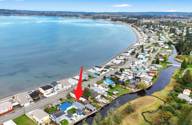 Home on creek near Birch Bay State Park