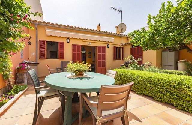 House with patio garden near the sea