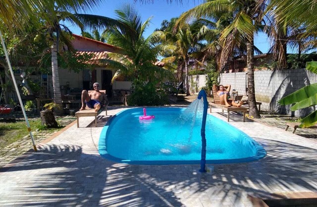 House with pool on the beach