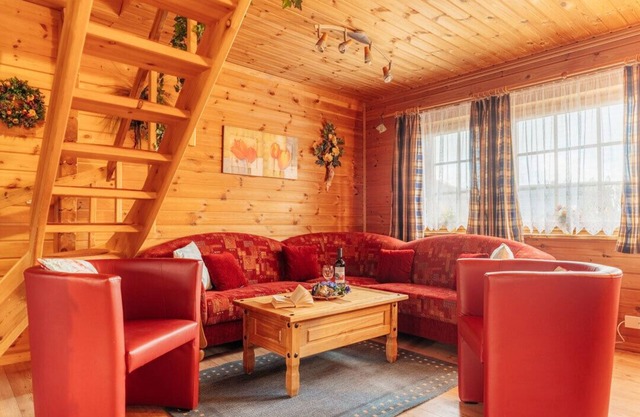 * Idyllic log cabin - approx. 70 square meters with a fenced garden - dogs are welcome - WLAN incl