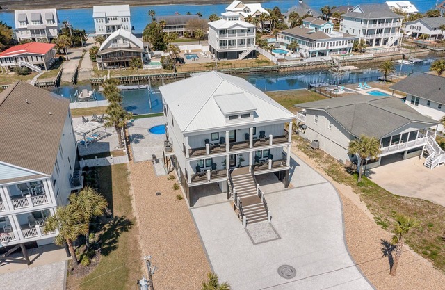 Inlet Pearl: Modern Beach Oasis w/Private Pool & Dock!