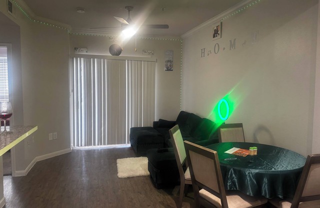 It is a shared place. I work from home, day shift. Welcome and enjoy your stay.