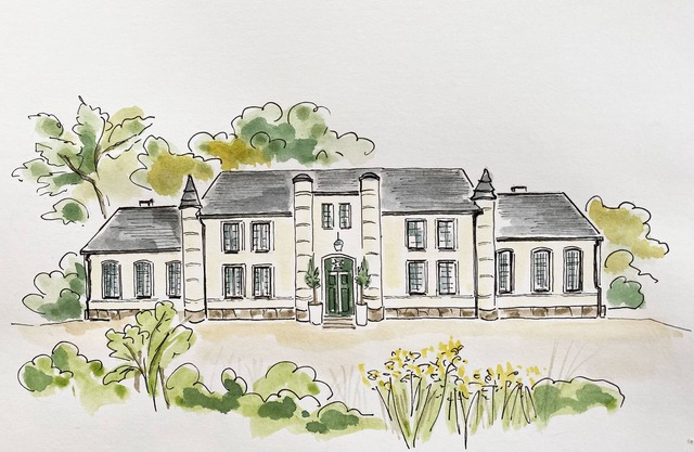 Kleines Schloss Lanke: View into the forest